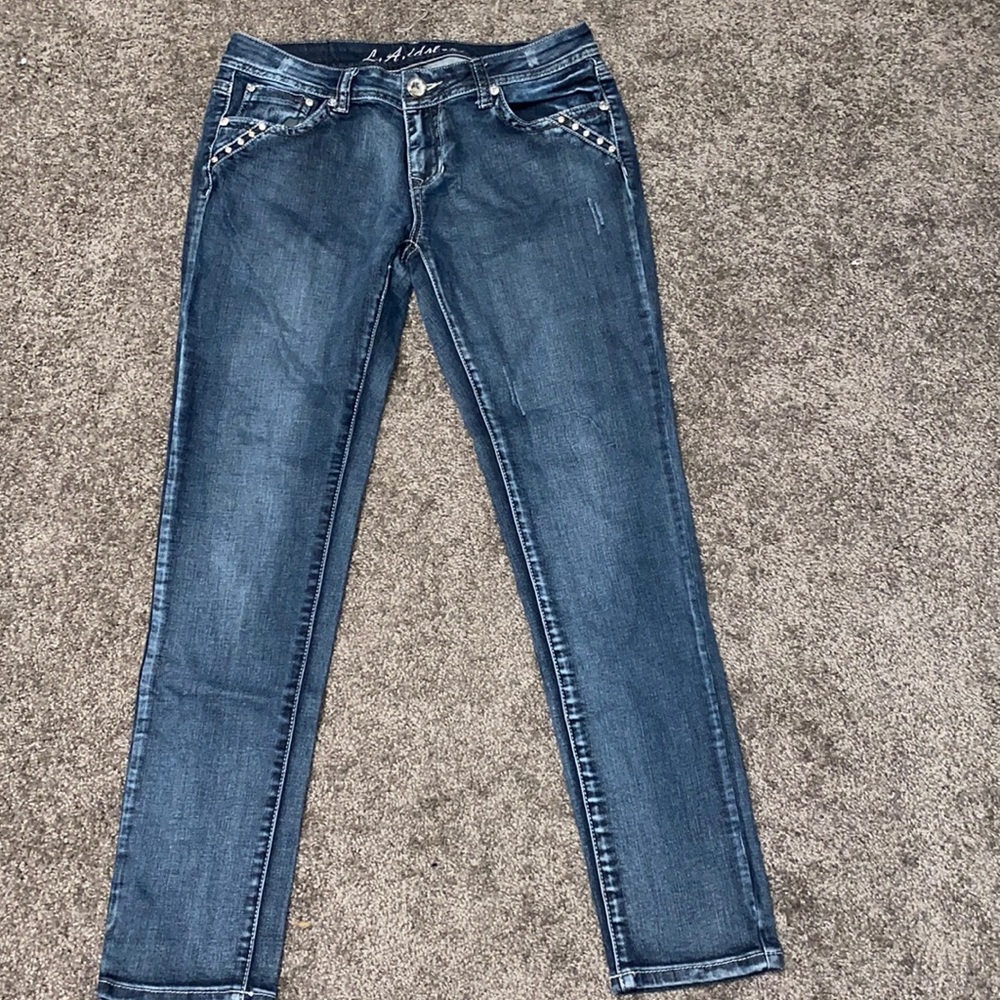 LA idol denim skinny leg jeans